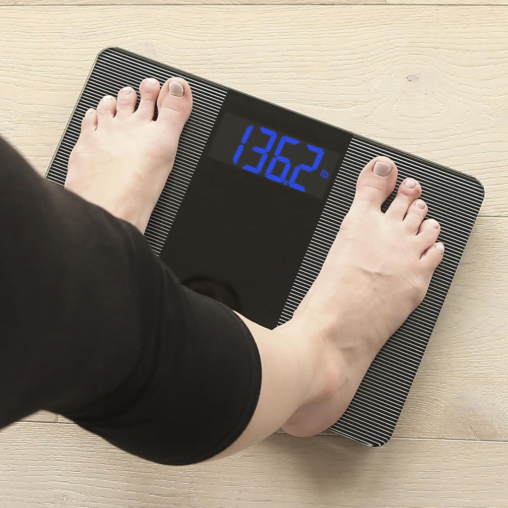 Escali Digital Bathroom Scale for Body Weight, Large Display, 400 lb Capacity

