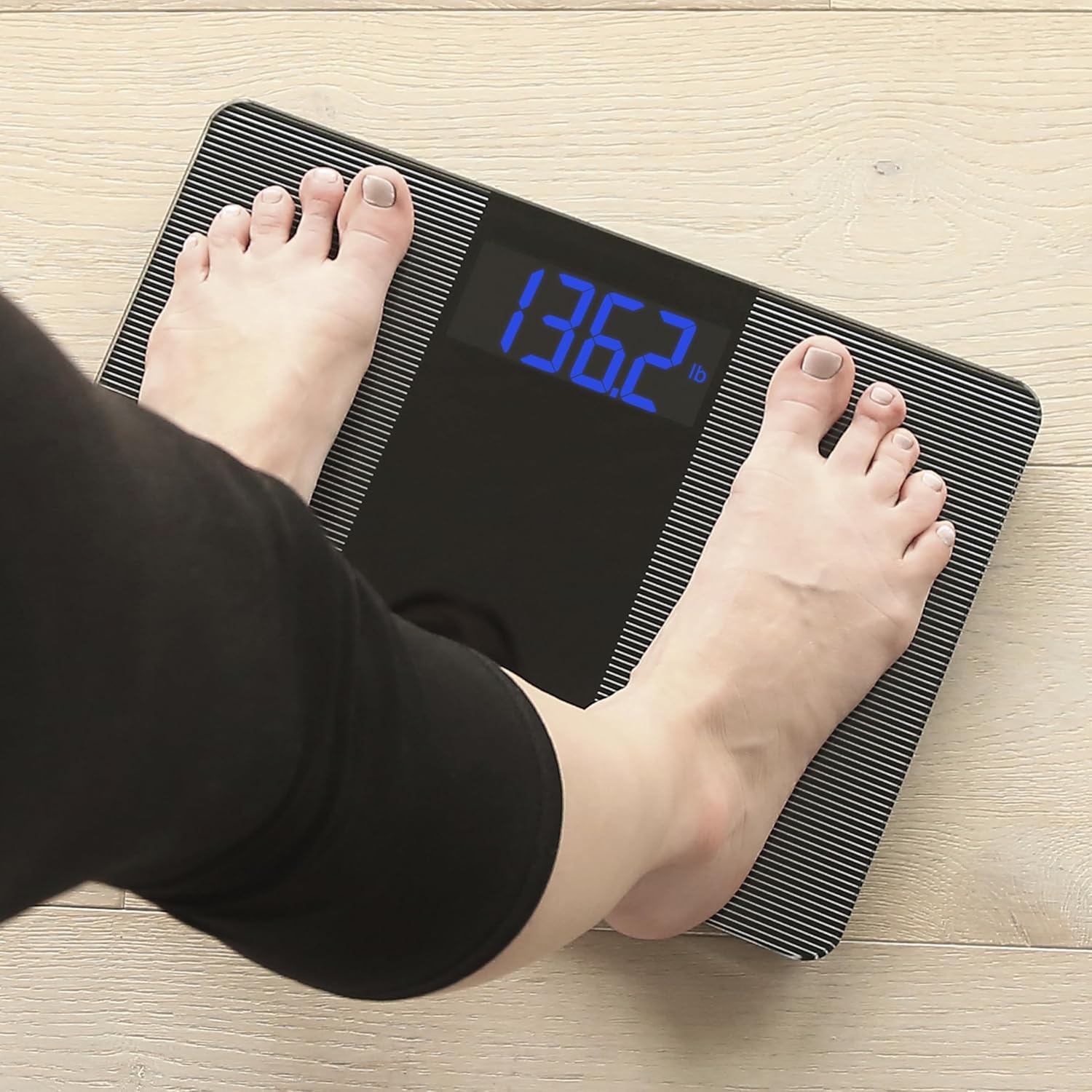 Escali Digital Bathroom Scale for Body Weight, Large Display, 400 lb Capacity

