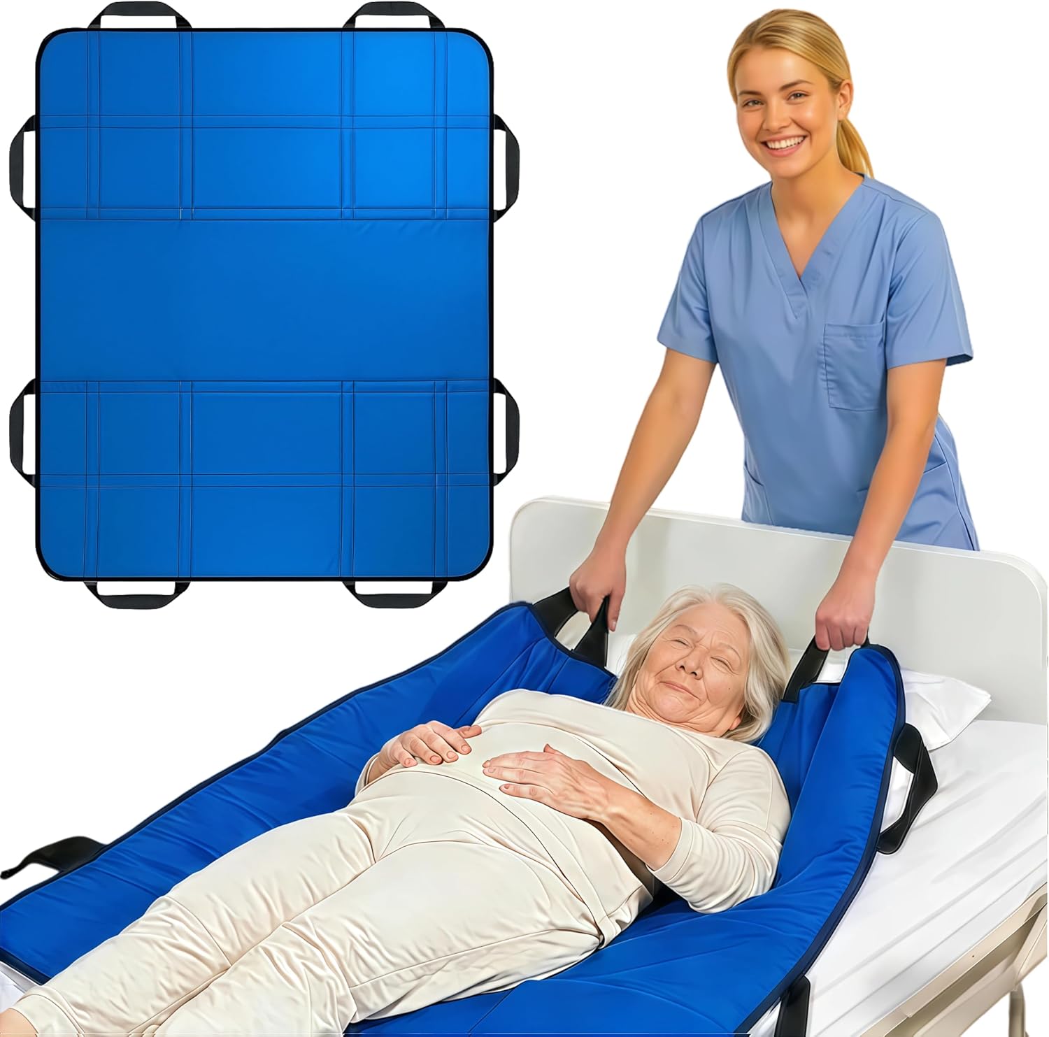 NurtureCare Positioning Bed Pad with Handles, Waterproof Transfer Sheet

