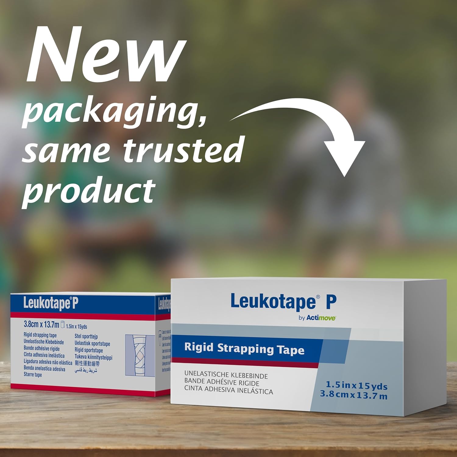 Leukotape P Rigid Medical Sports Tape, Non-Elastic Joint Support, Hand-Tearable

