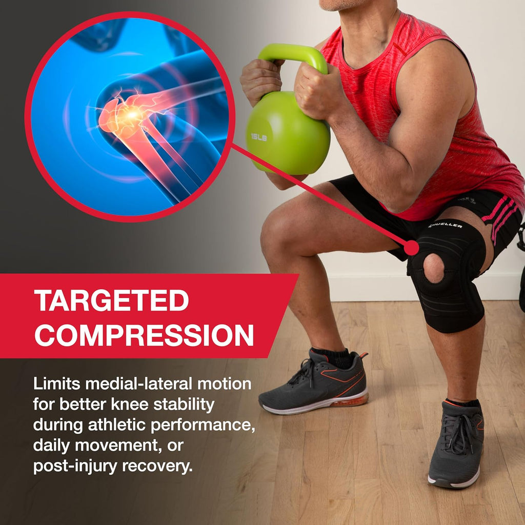 Mueller Sports Medicine Self-Adjusting Knee Brace, Compression Support for Pain Relief

