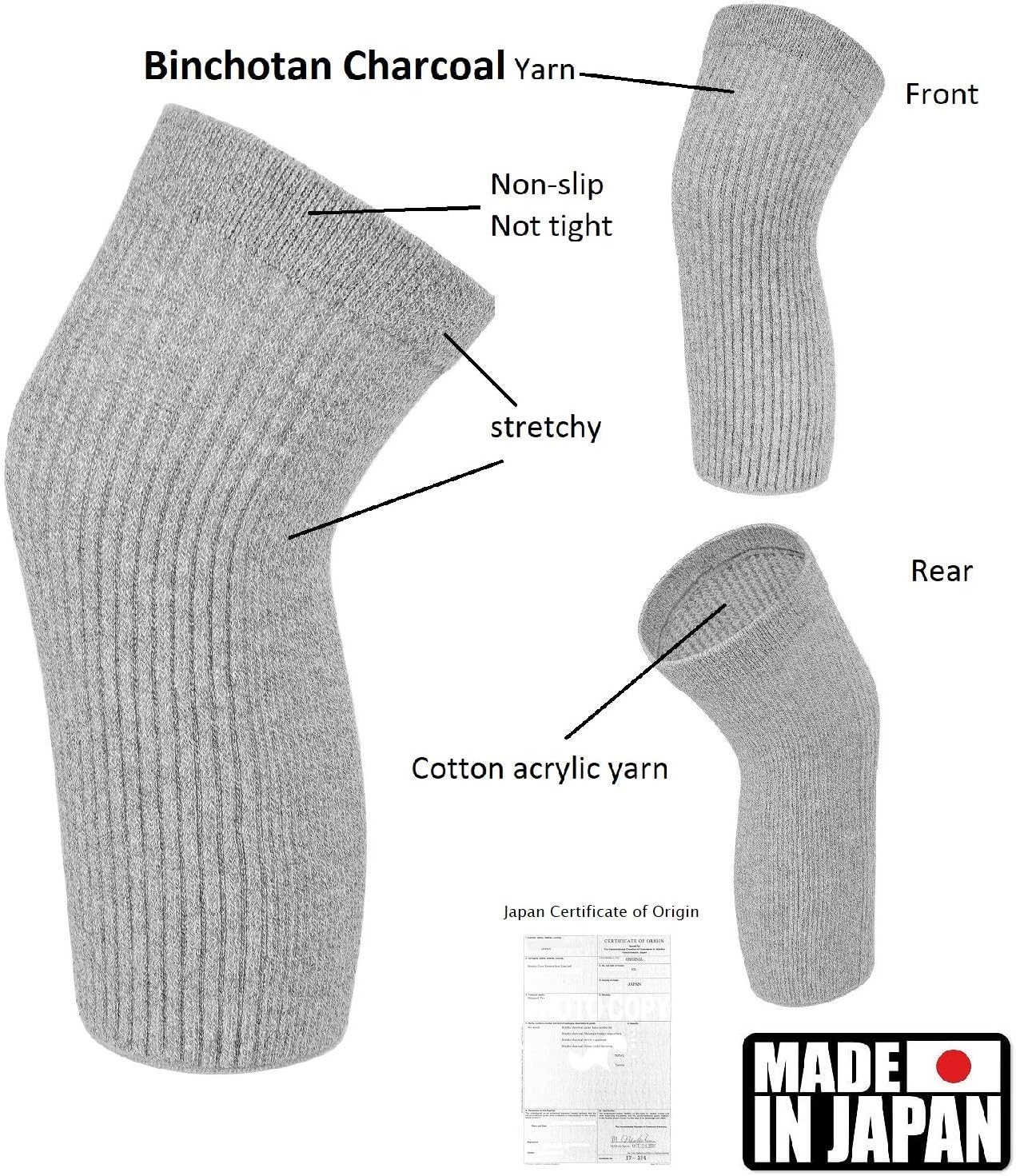 SENIOR iCARE Elastic Cotton Knee Warmers Knee Sleeves for Men and Women

