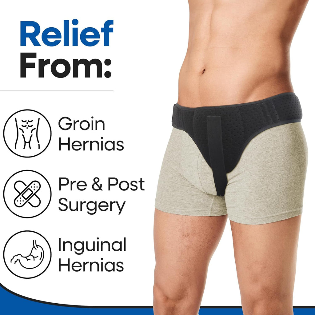 Armstrong America Inguinal Hernia Support Belt with Pressure Pad for Groin Truss


