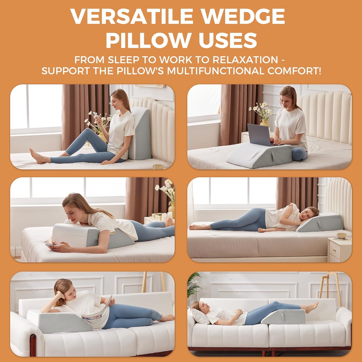 BIEEZZK Memory Foam Elevating Wedge for Blood Circulation, Swelling Relief

