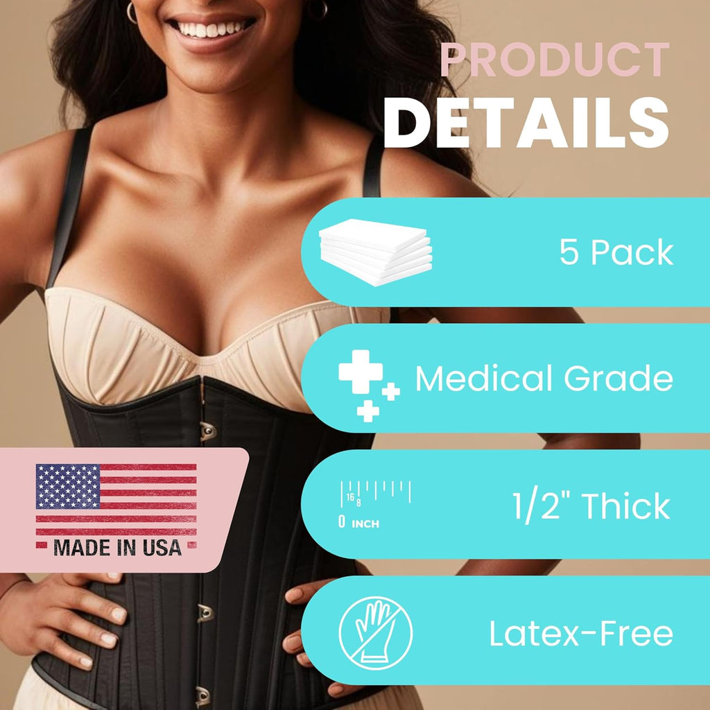 New Millennium Lipo Foam Sheets, Medical-Grade Compression Pads for Recovery

