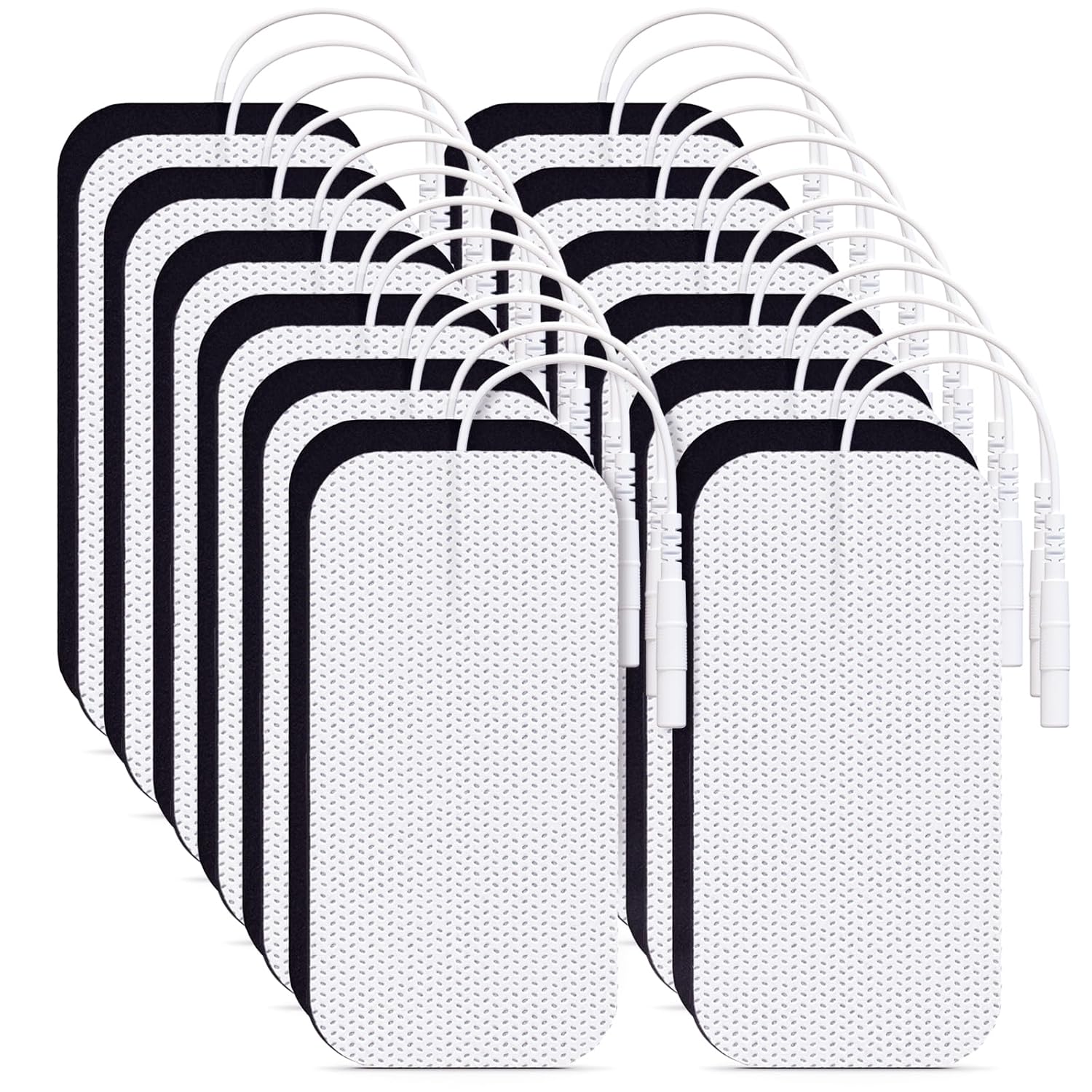 Auvon TENS Unit Electrode Pads 2" x 4" Replacement Self-Stick 24-Pack


