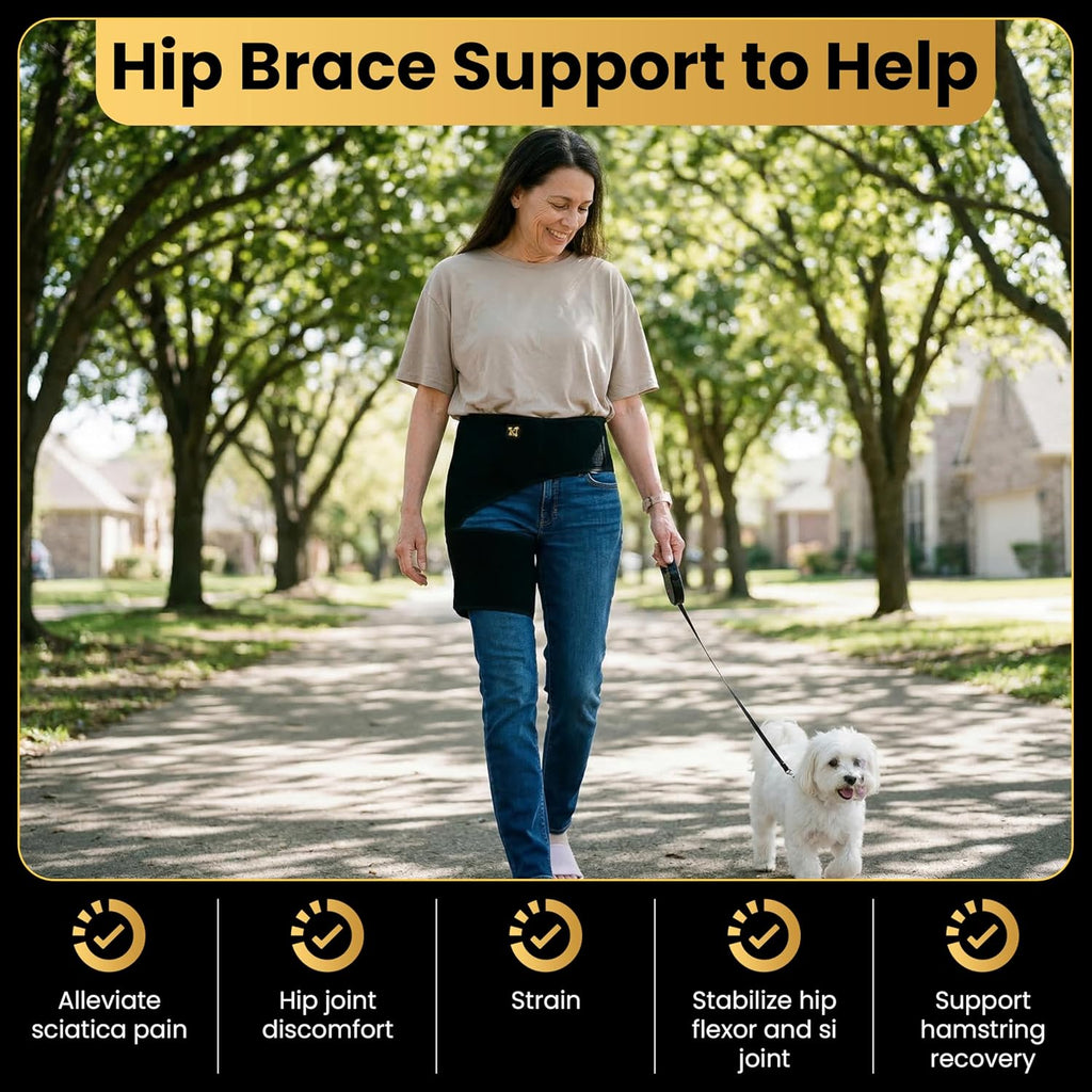 CopperJoint Adjustable Hip Compression Brace for Groin and Thigh Support

