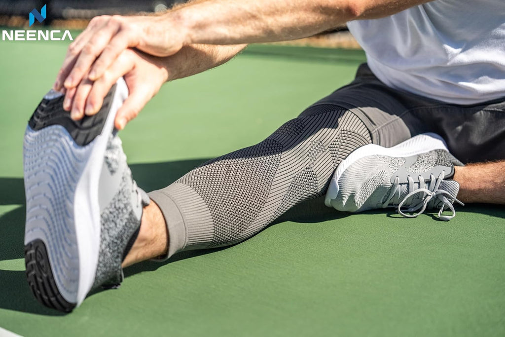 NEENCA Graphene Compression Leg Sleeve for Knee Support, Ultra-Thin Long Sleeve

