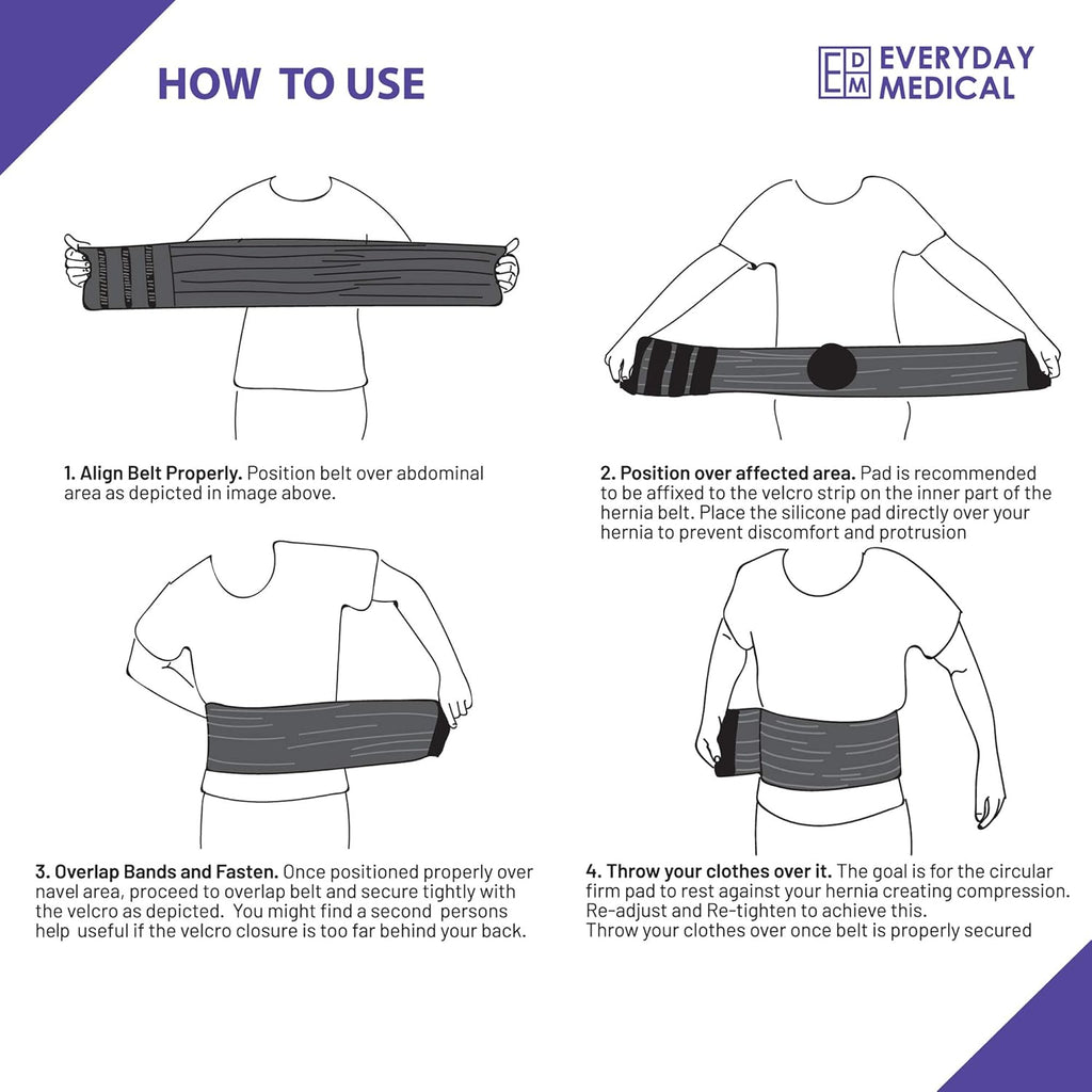 Medical Umbilical Hernia Belt Abdominal Binder Post-Surgery Compression Support

