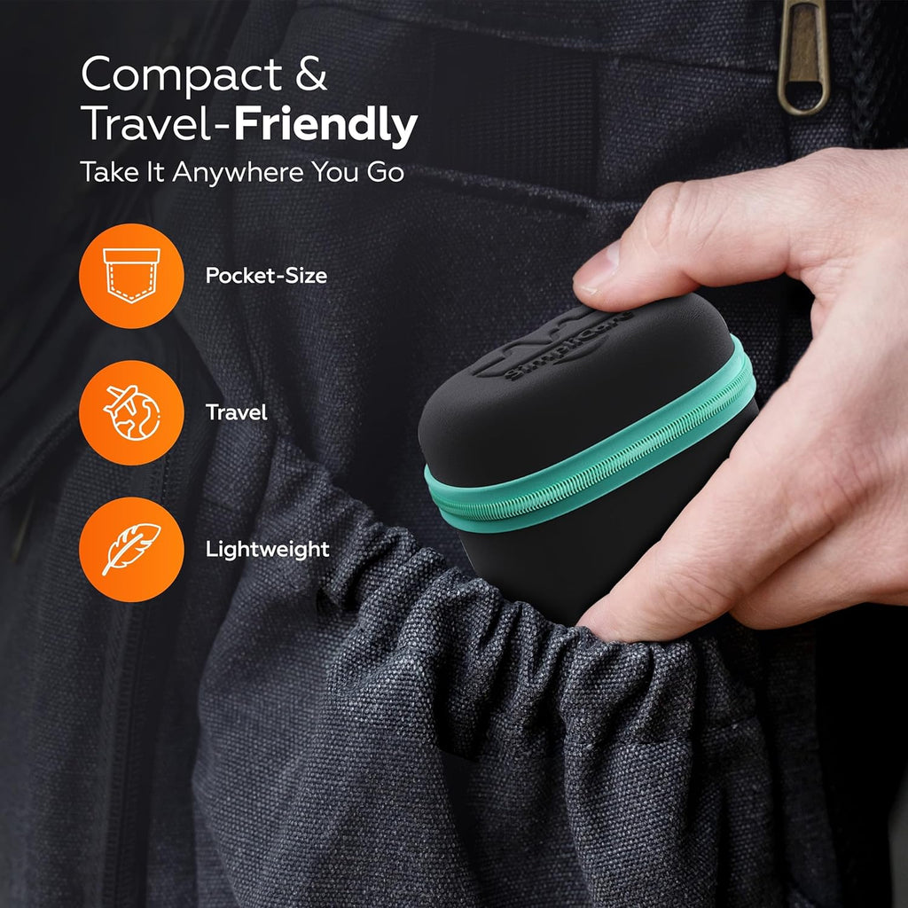 SimpliCare Fingertip Pulse Oximeter, SpO2 O2 Monitor with Heart Rate and PI OLED

