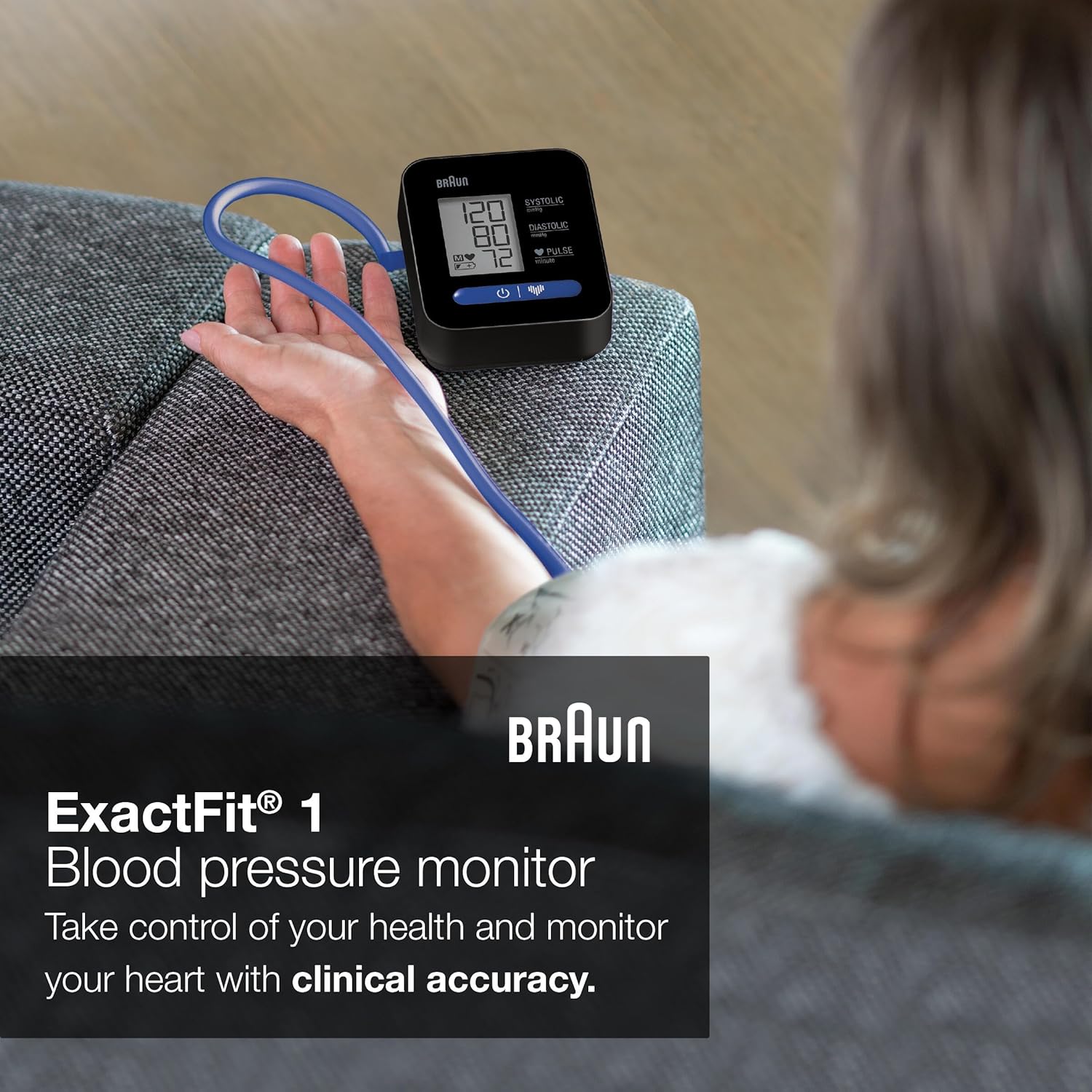 Braun ExactFit 1 Upper Arm Digital Blood Pressure Monitor with Adjustable Cuff BUA5000

