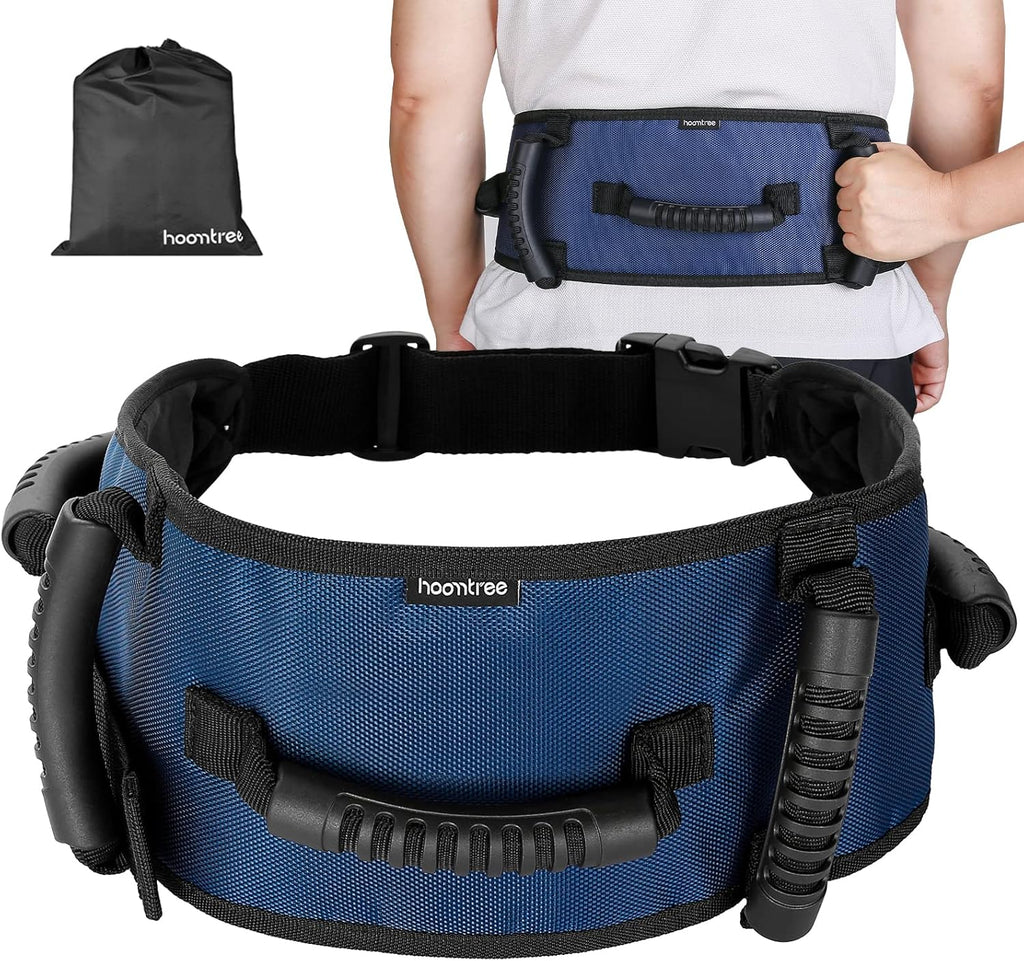 VERY100 Gait Belt Transfer Belt with Padding Handles and One-Click Buckle

