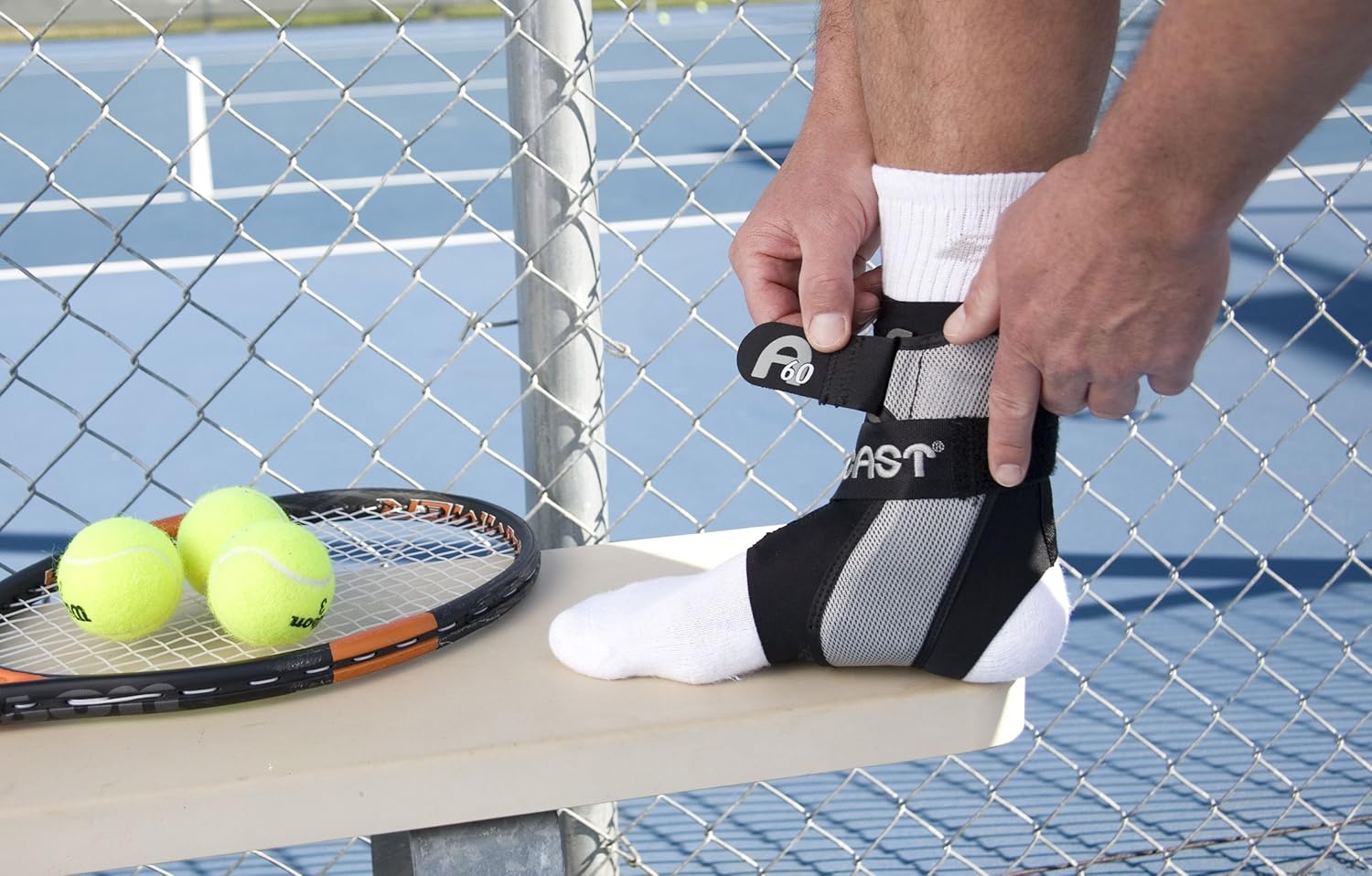 Aircast A60 Ankle Support Brace with Stabilizer, Breath-O-Prene Fabric

