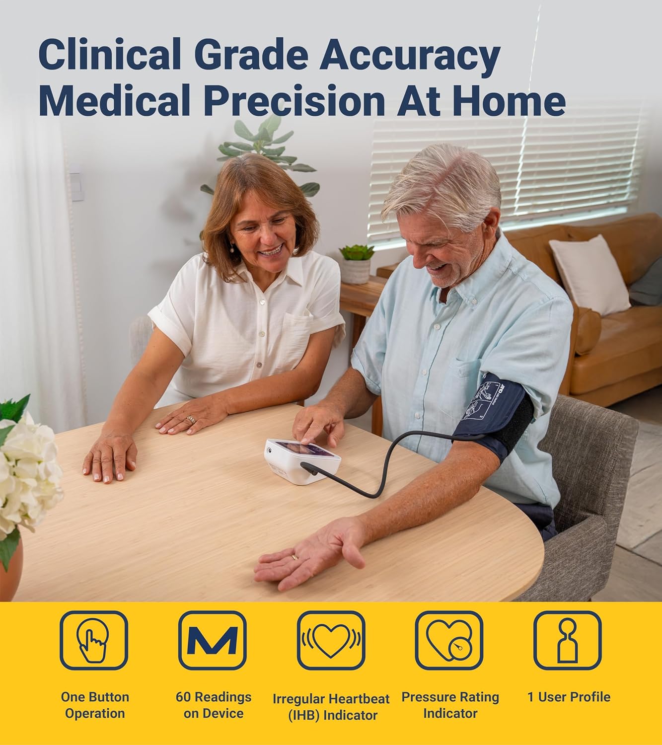 A&D Medical UA-651 Upper Arm Blood Pressure Monitor for Home Use

