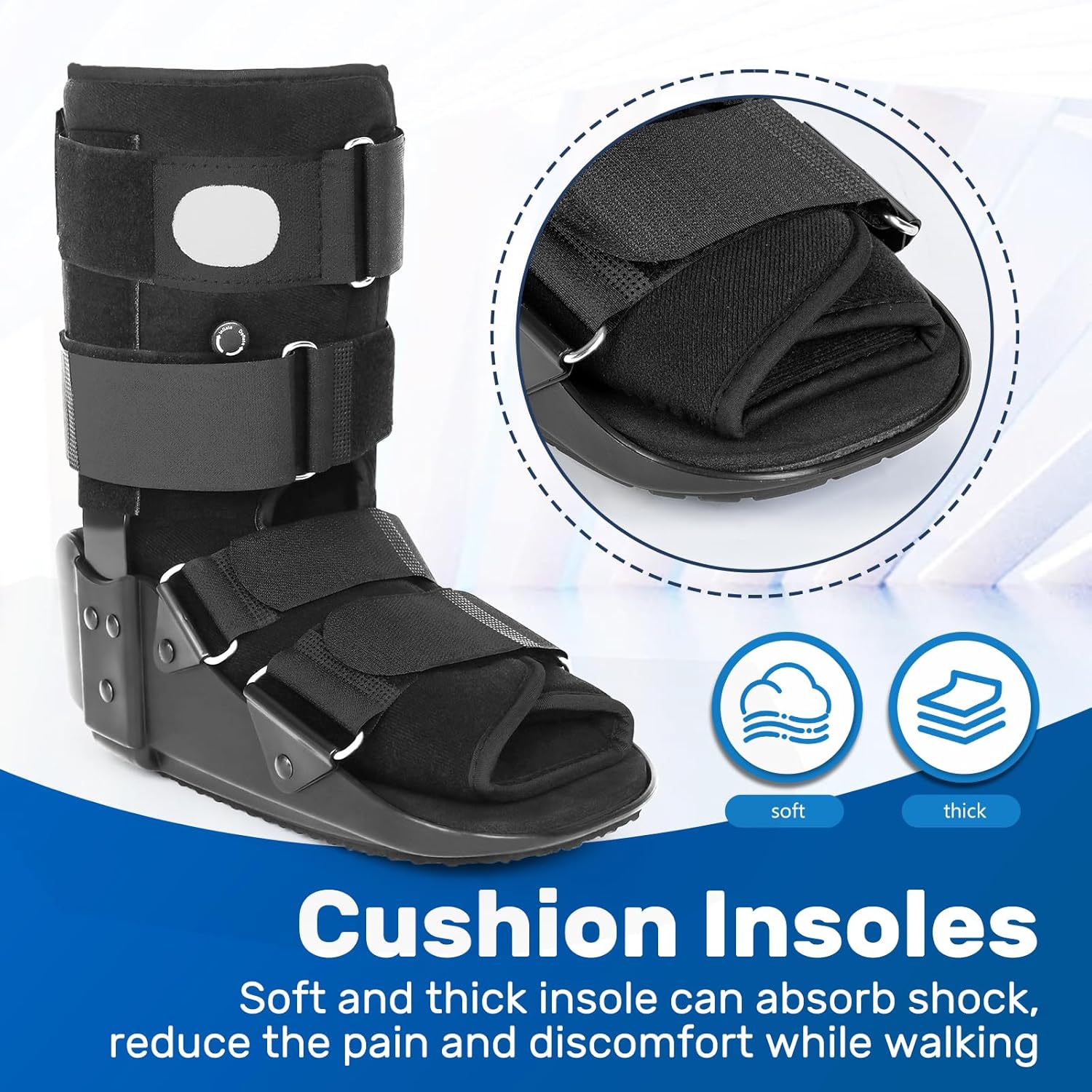 kefit Inflatable Walking Boot for Broken Foot, Sprained Ankle, Fracture

