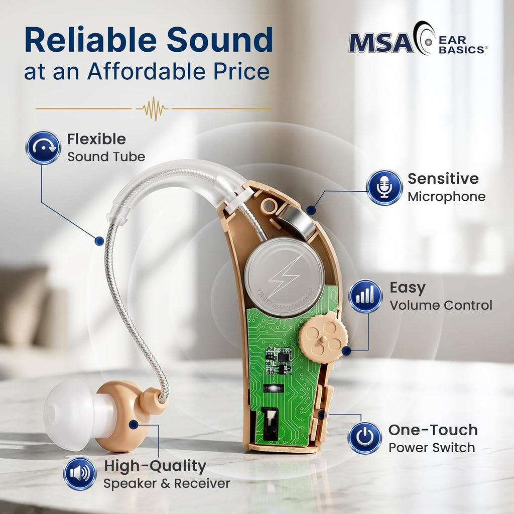 MSA PRO Rechargeable Sound Amplifier, Adjustable Volume, Up to 20 Hours

