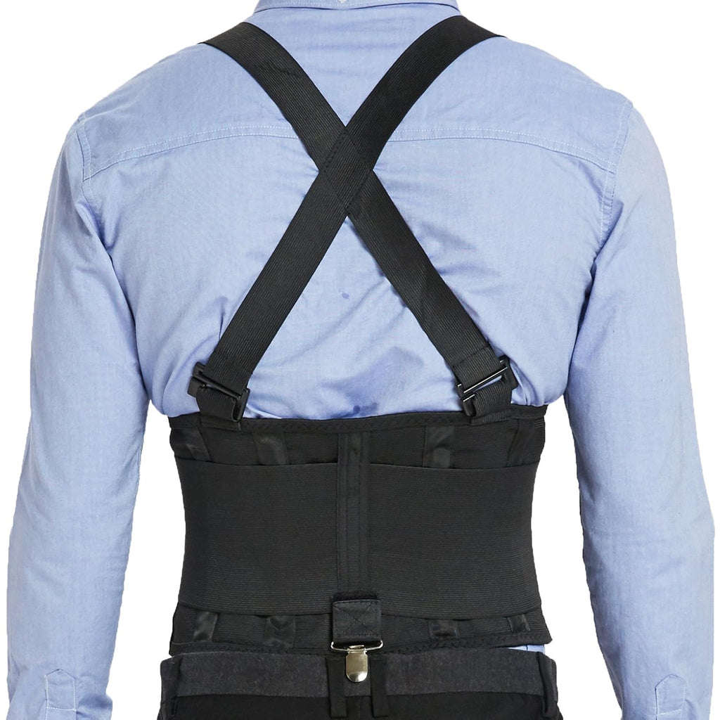 NeoTech Care Back Brace with Removable Pants Clips and Detachable Suspenders

