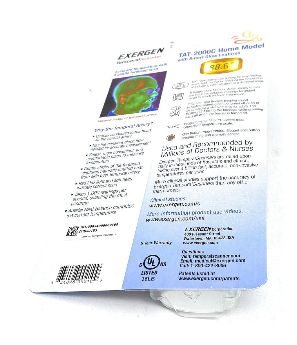Exergen Temporal Artery Thermometer TAT-2000C


