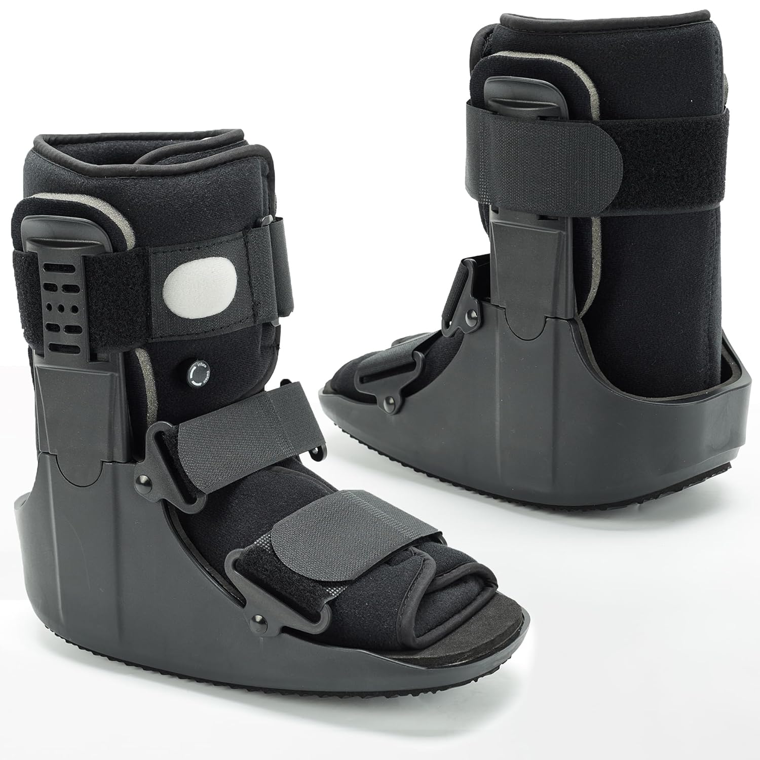 Lightweight Walking Boot for Broken Foot, Adjustable Straps, Rigid Ankle Support

