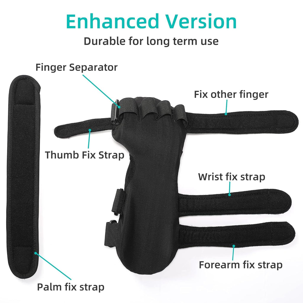 Fanwer Resting Hand Splint with Finger Separators, Hand Brace for Wrist Pain

