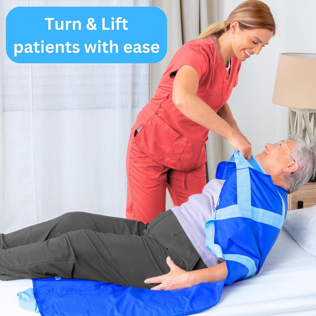 EYRA Bed Positioning Pad with Reinforced Handles for Patient Transfers 40 x 48 in

