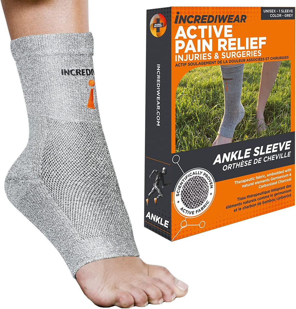 Incrediwear Ankle Sleeve with Infrared Therapy for Compression Support and Recovery


