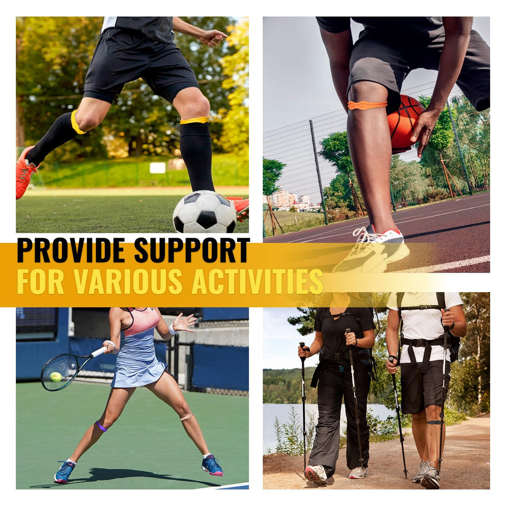 Fit Geno Patellar Tendon Support Knee Brace Strap, Adjustable Patella Band, 2 Pack

