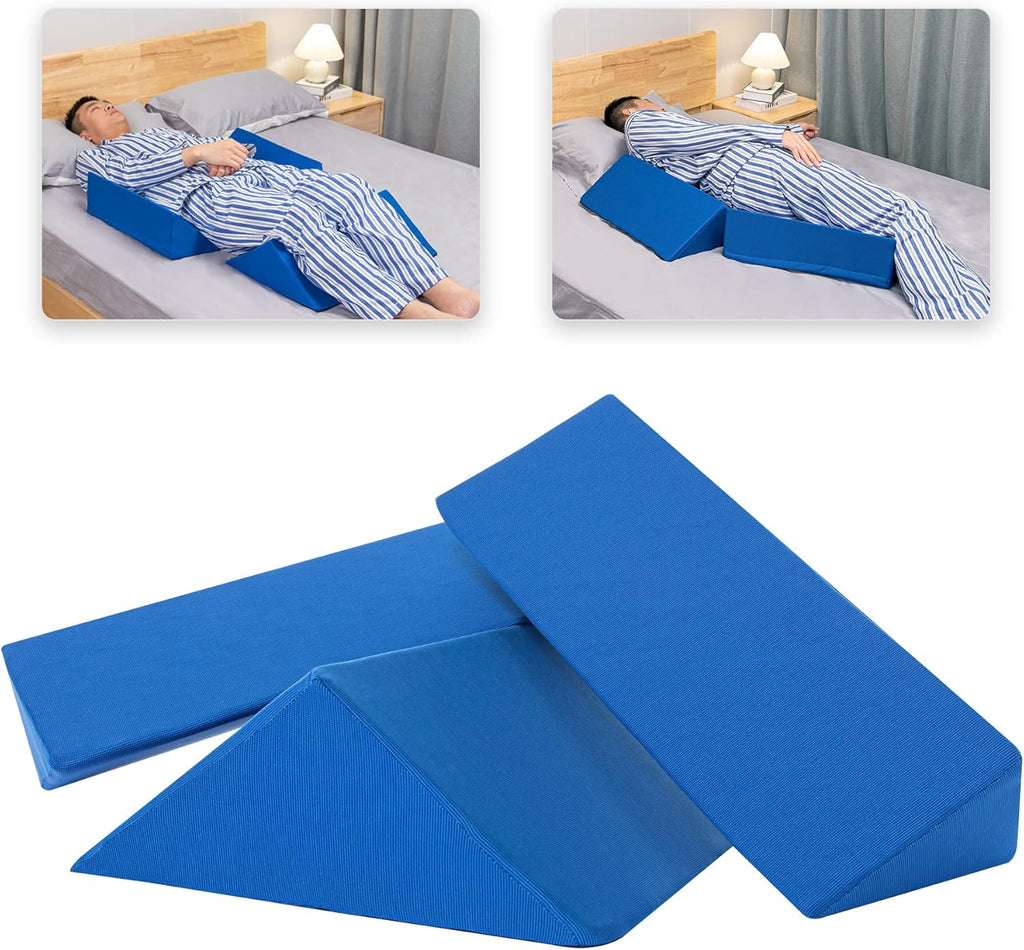 Fanwer Positioning Wedge Pillow Set for Side Sleeping, Bed Wedges Body Positioners

