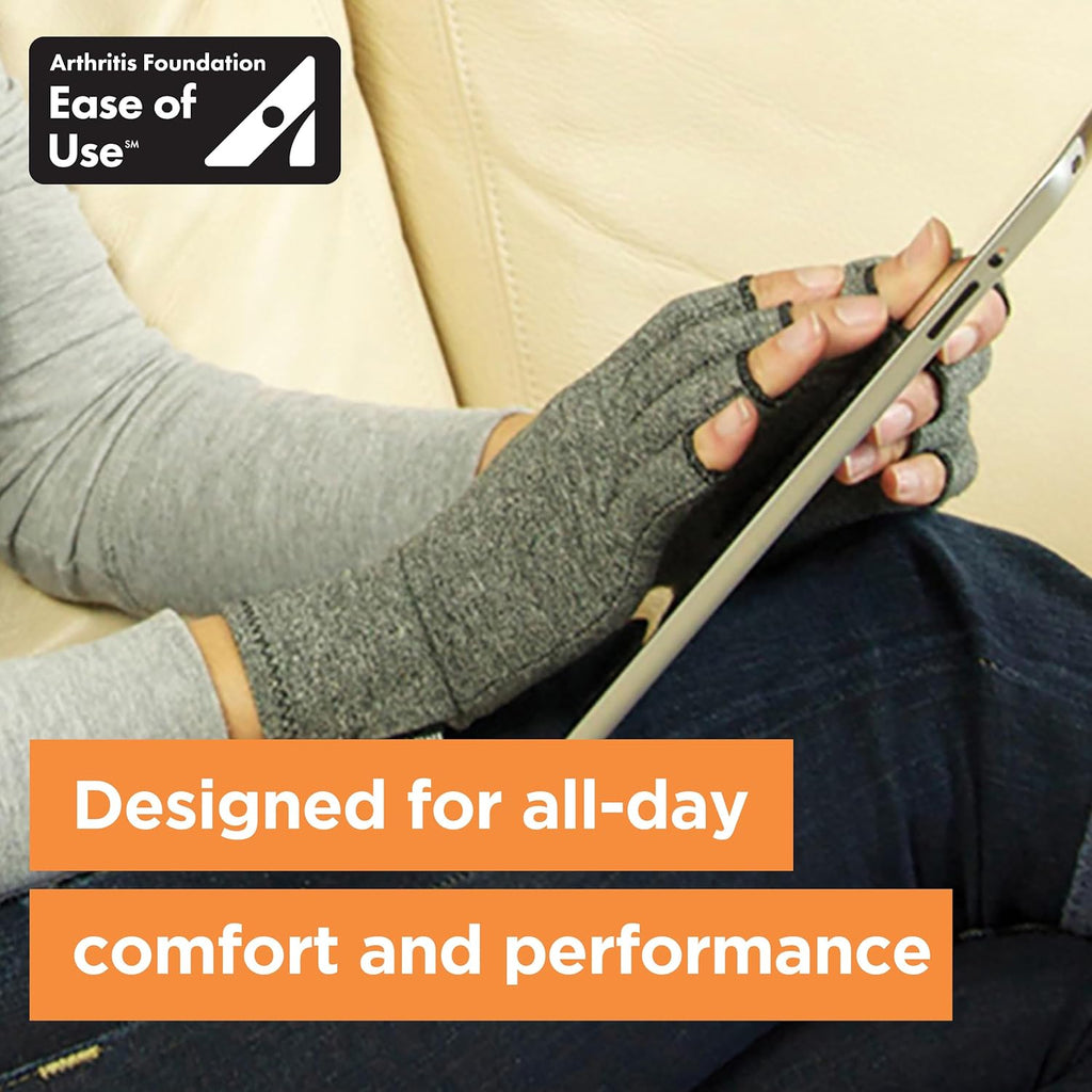 Brownmed IMAK Compression Active Fingerless Gloves for Arthritis & Circulation Support

