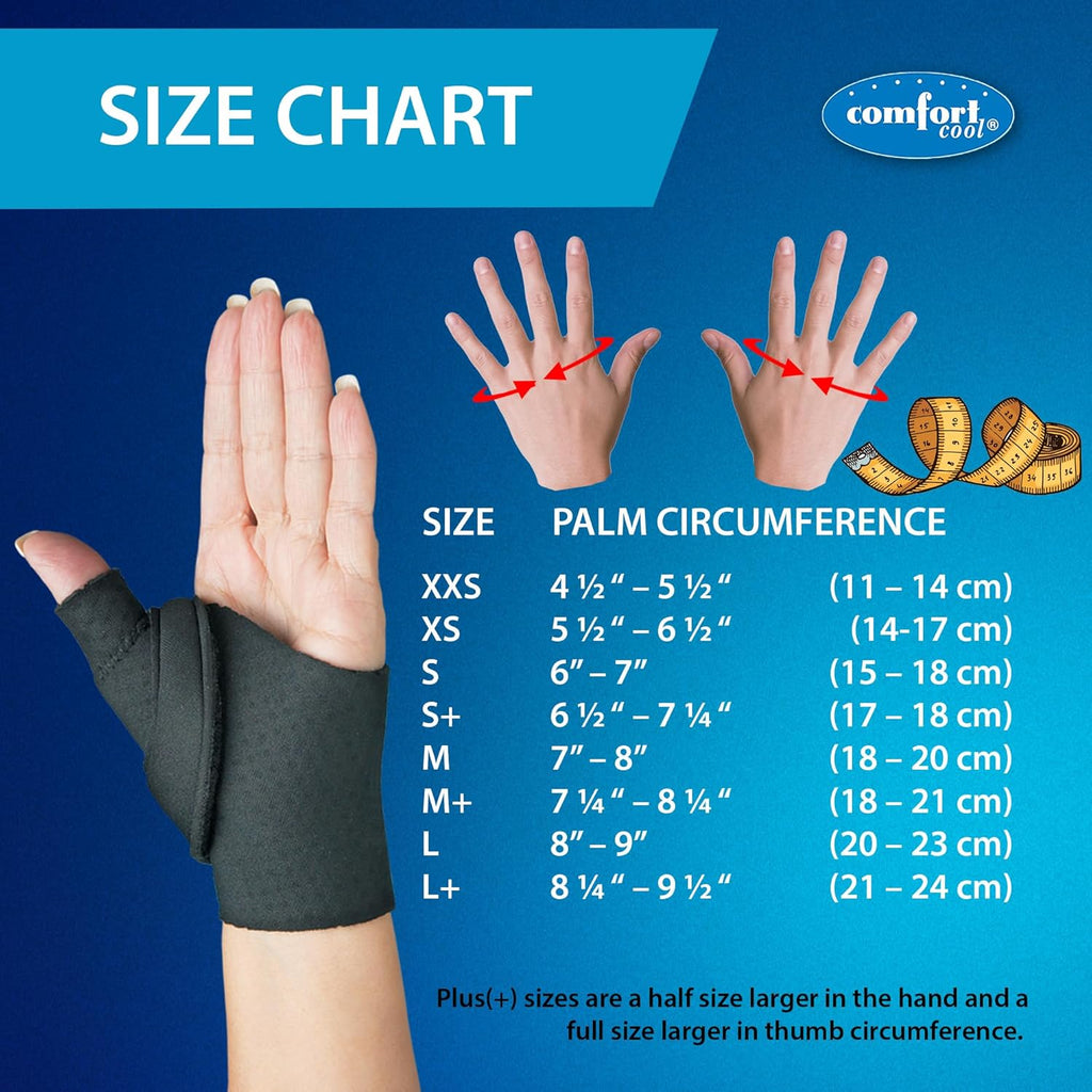 Comfort Cool CMC Abduction Thumb Splint, Moldable Wrap with Thermoplastic Insert

