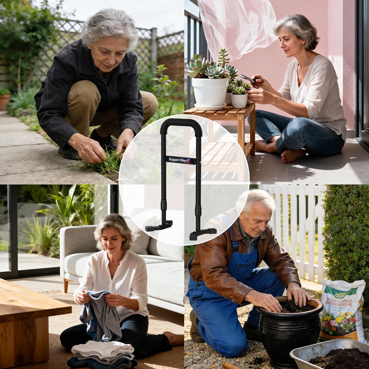 Stand Assist Aid Plus Adjustable Steel Lift Assist for Seniors, Rising from Floor

