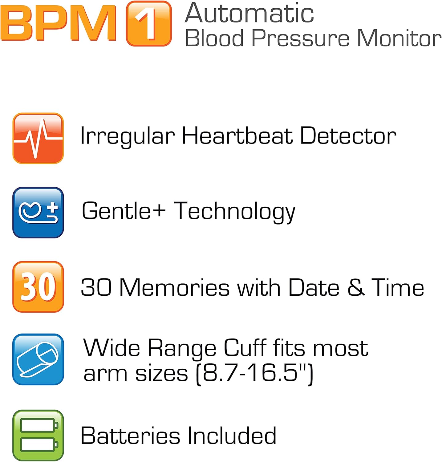 Microlife Series 200 Automatic Upper Arm Blood Pressure Monitor with Memory Recall

