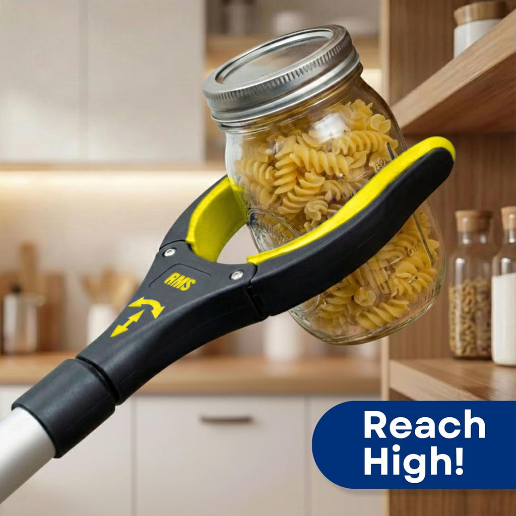 RMS Rotating Jaw Reacher Grabber Mobility Aid for Easy Item Pickup

