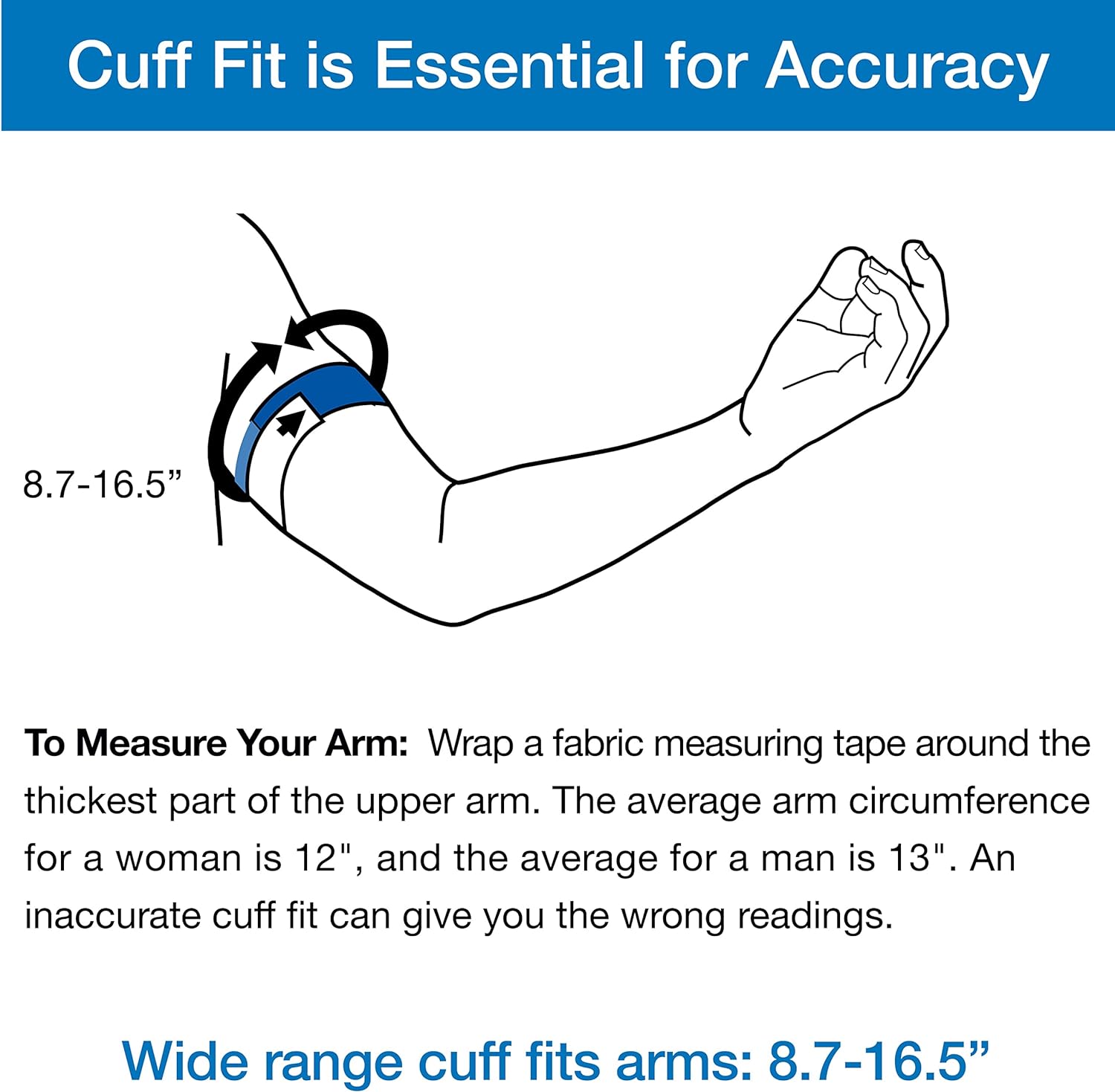 Microlife Replacement Upper Arm Blood Pressure Cuff

