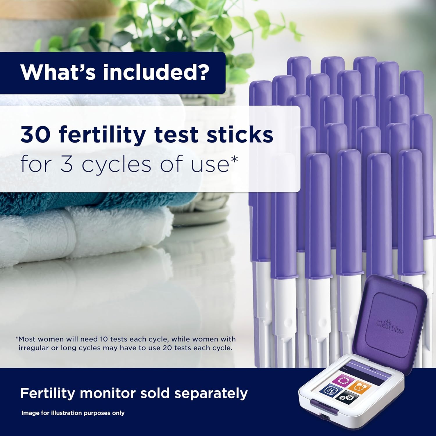 Clearblue LH and Estrogen Detection Sticks for Urine Home Hormone Tracking

