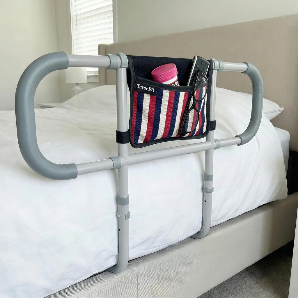 Bed Safety Assist Handle for Seniors, Adjustable Grab Bar, 350 lb Load

