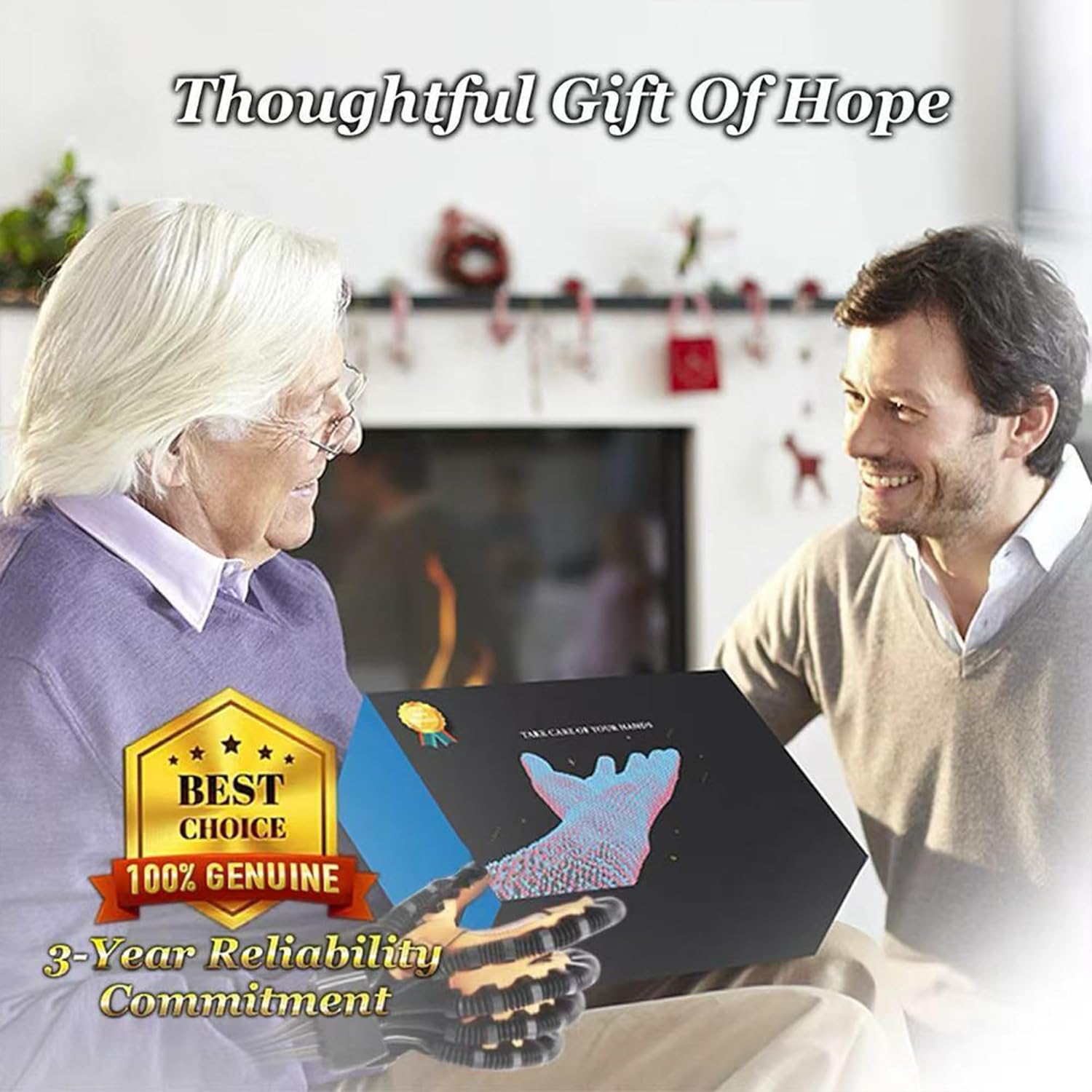 8th Gen Stroke Rehabilitation Robot Glove, Hand Therapy Device with 4 Modes

