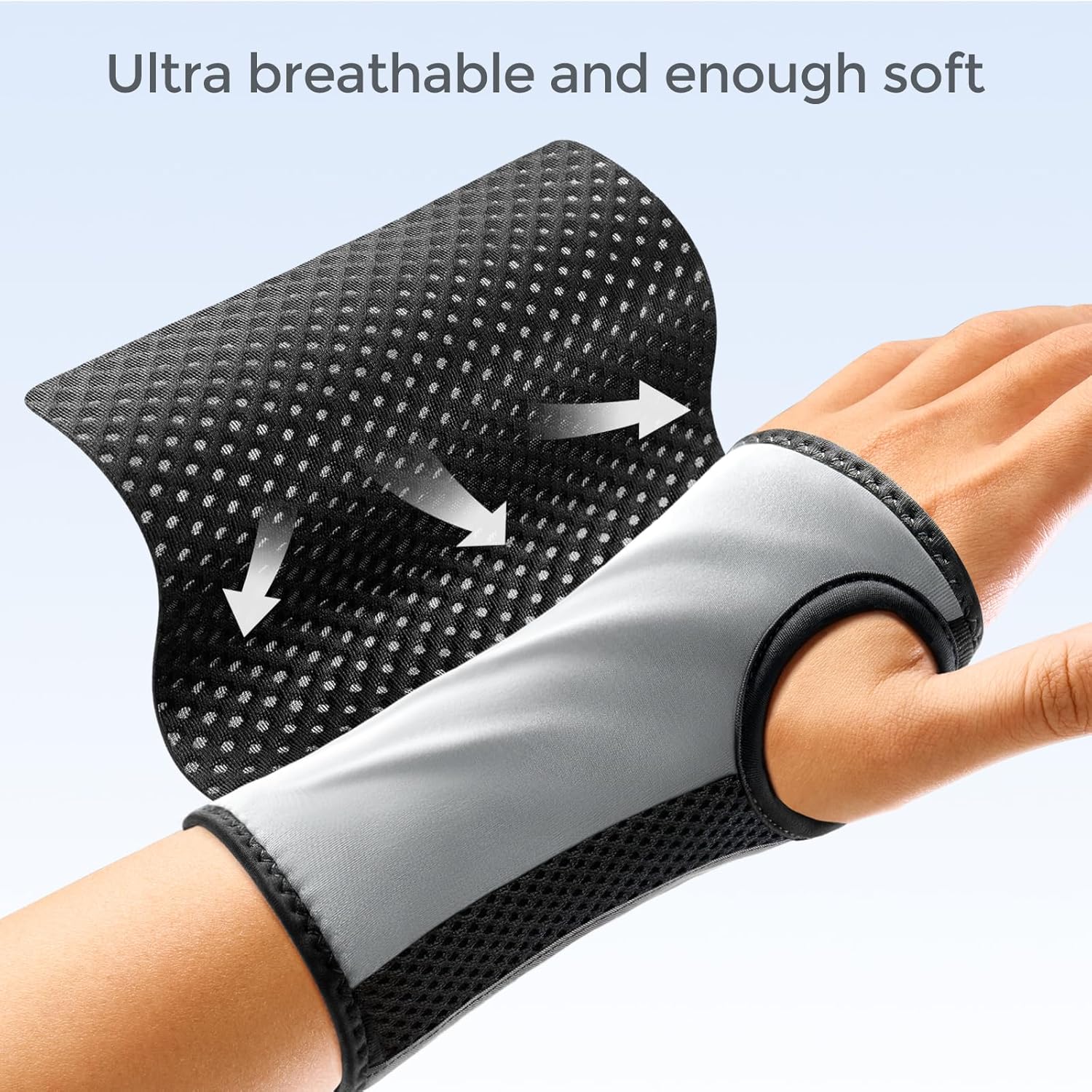 FREETOO Adjustable Wrist Brace for Carpal Tunnel, Tendonitis & Arthritis Support

