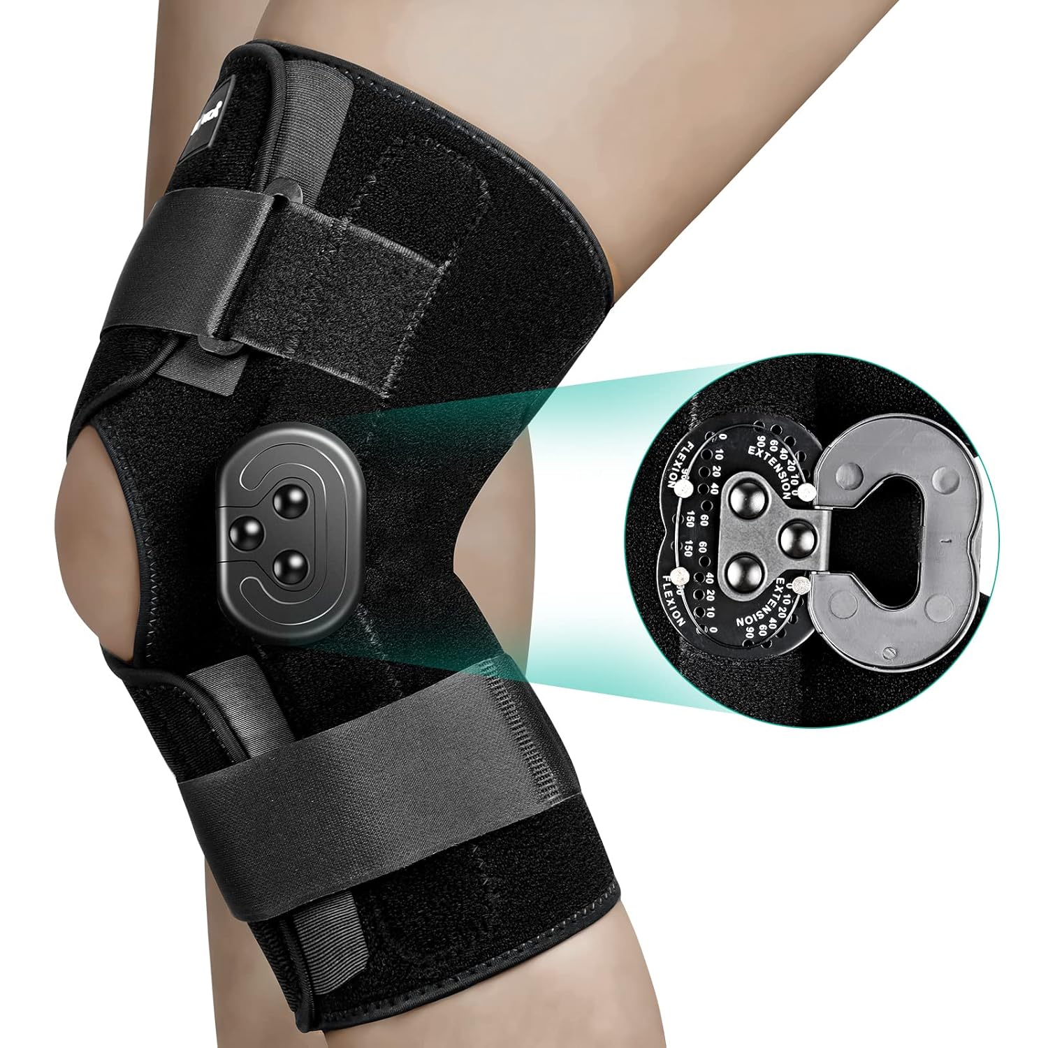 NEENCA Hinged Knee Brace with Locking Dials, ROM Knee Immobilizer for Support

