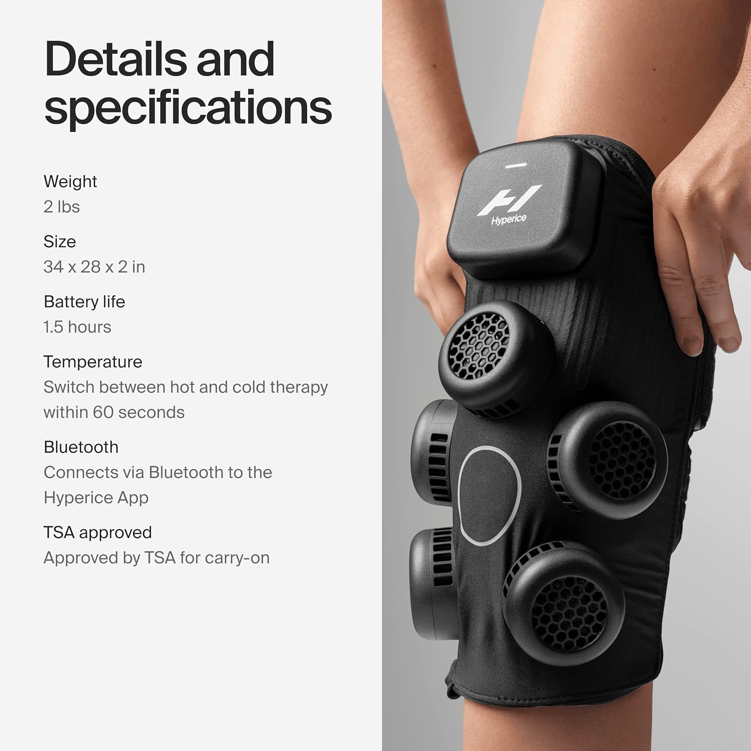 Hyperice X Electric Heat and Cold Contrast Therapy Device with App

