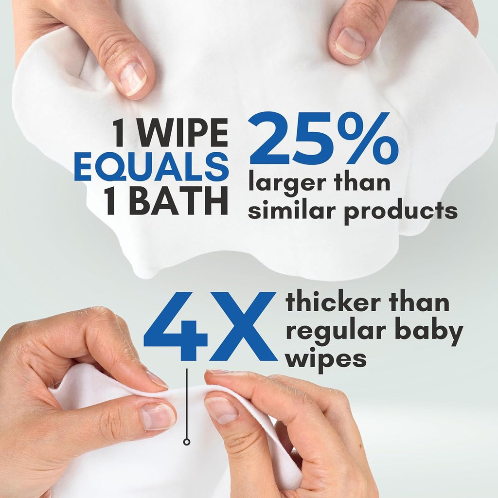 Nurture Rinse Free Bathing Wipes for Adults, Waterless Cleansing Cloths

