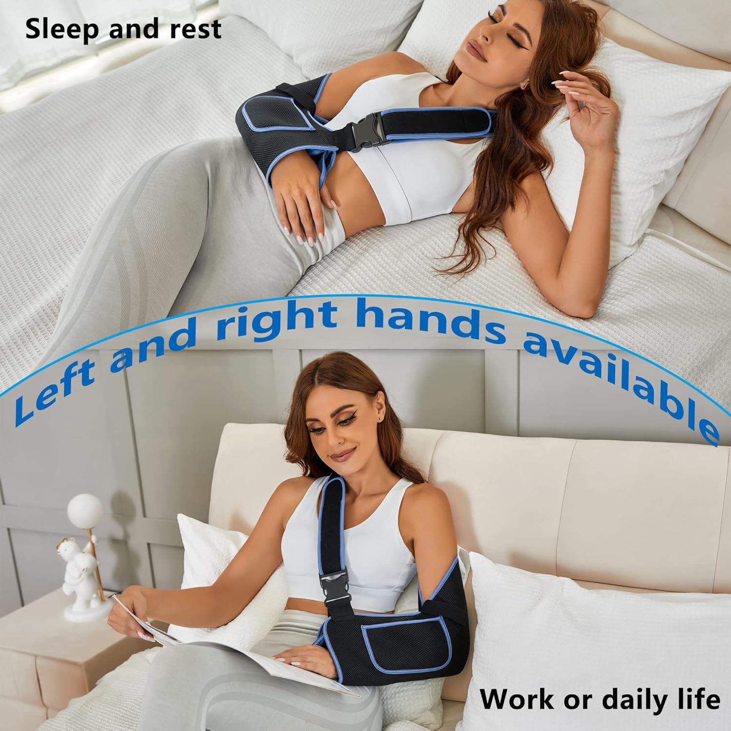 VISKONDA Arm Sling Shoulder Immobilizer Rotator Cuff Support Brace

