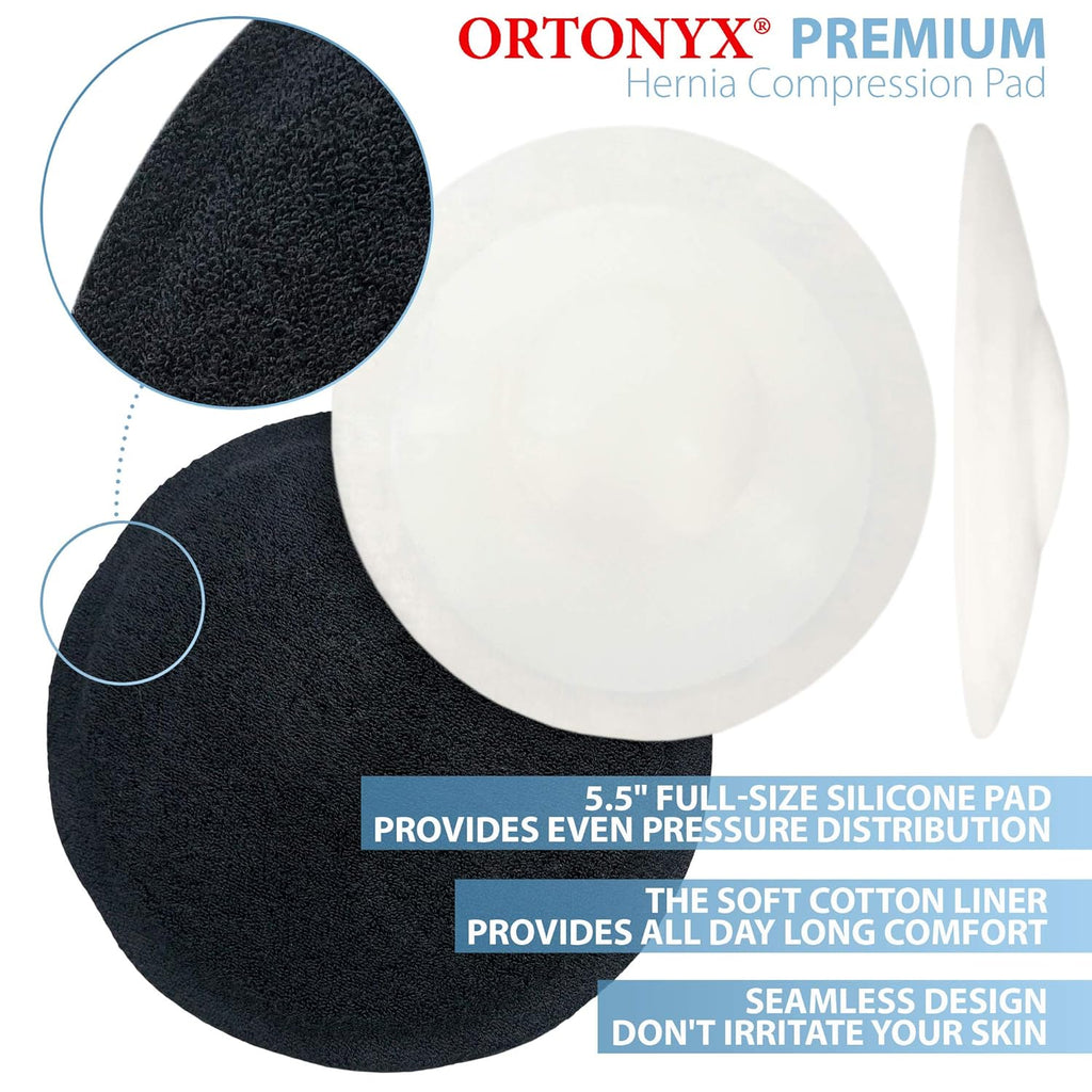 ORTONYX Umbilical Hernia Belt with Compression Pad Abdominal Binder Support

