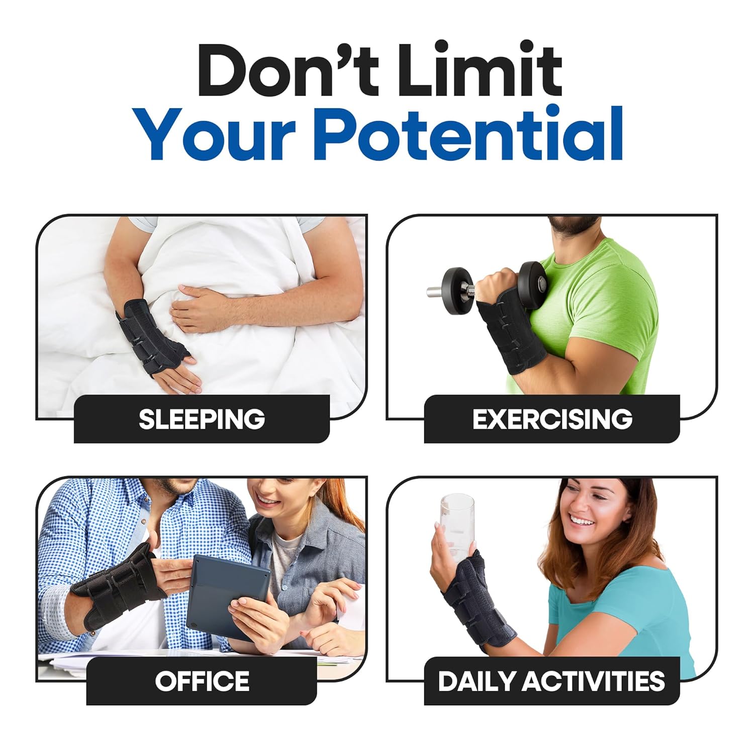 Armstrong America Thumb Spica Splint and Wrist Brace with Adjustable Support


