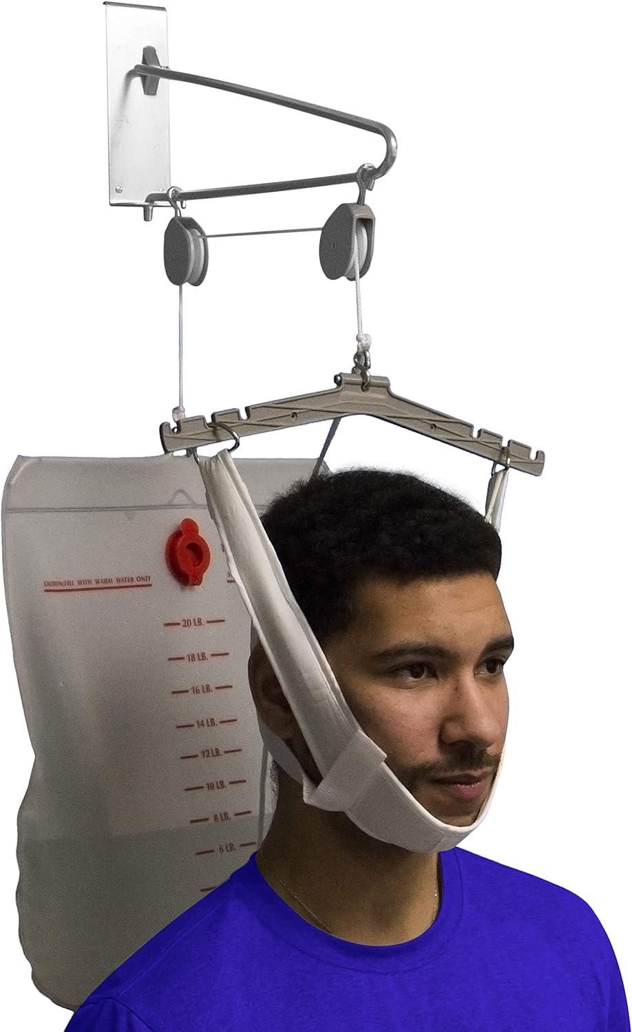 OTC Over-the-Door Cervical Traction Kit for Neck Pain Relief, Adjustable Setup

