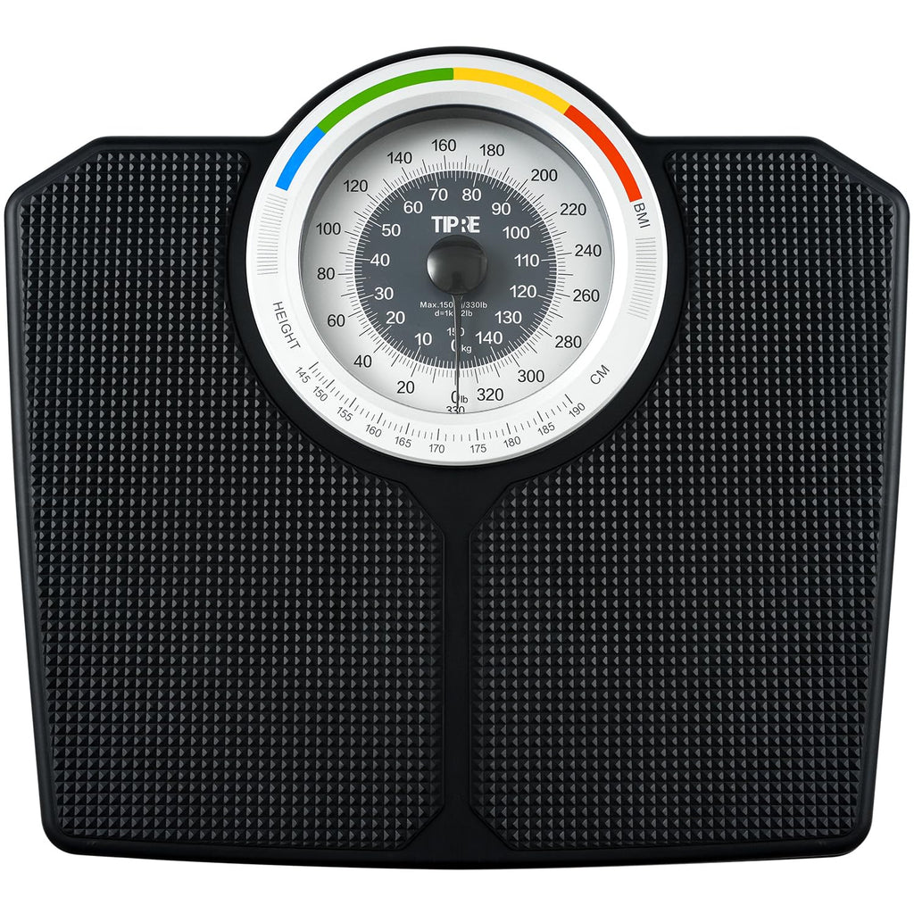 TIPRE Analog Bathroom Scale Mechanical Weight Scale Dial 150kg/330lb

