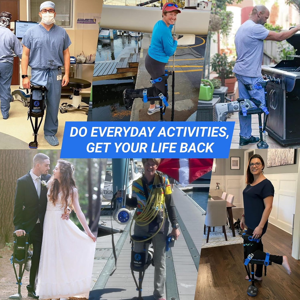 iWALK3.0 Hands-Free Knee Crutch for Lower Leg Injuries, Alternative to Crutches


