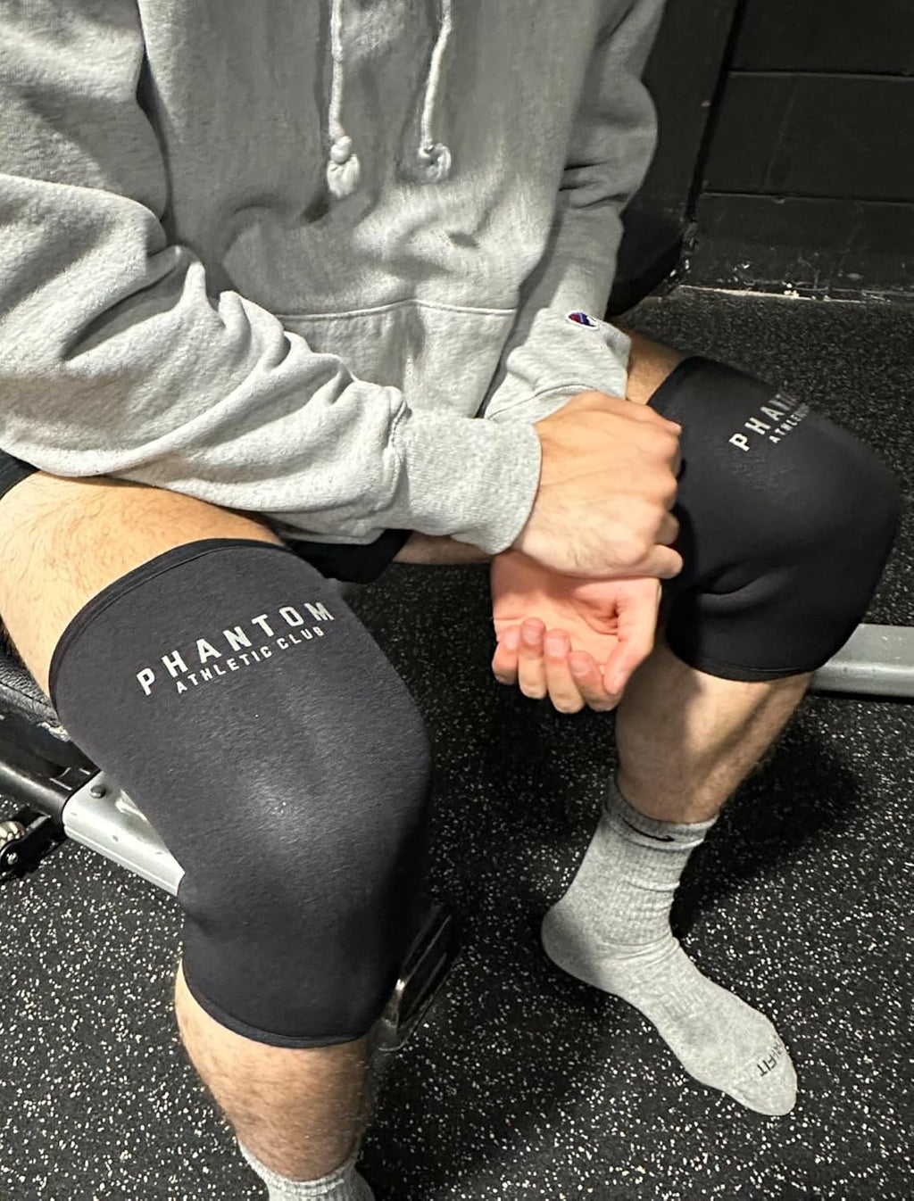 Phantom Athletic Club 7mm Compression Knee Sleeves Neoprene Knee Braces 2 Pack


