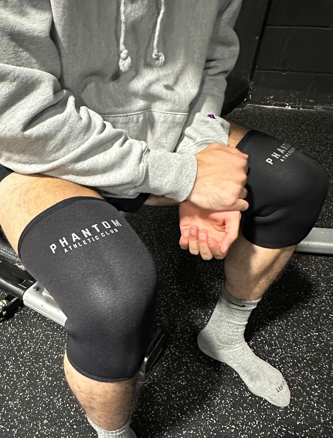 Phantom Athletic Club 7mm Compression Knee Sleeves Neoprene Knee Braces 2 Pack

