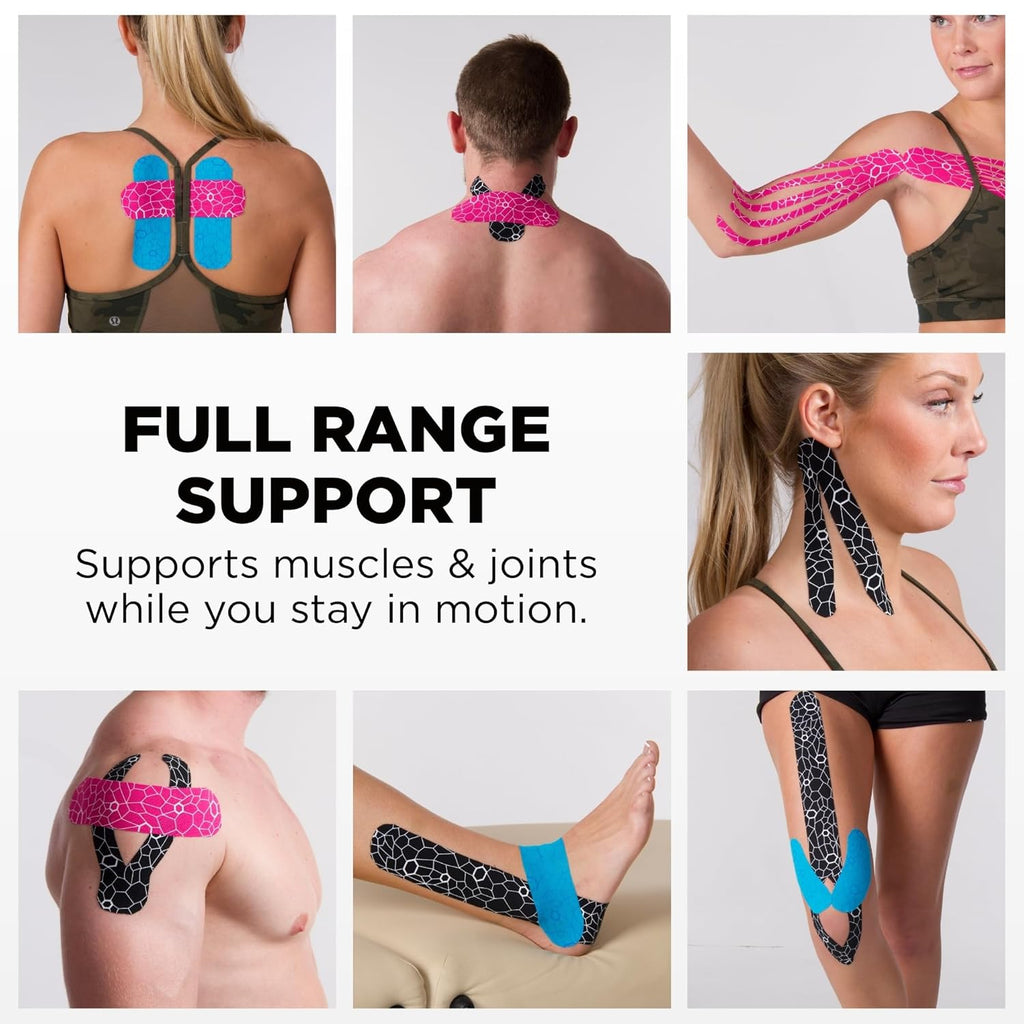 THERABAND Kinesiology Tape XactStretch Indicators Latex-Free Athletic Tape Roll

